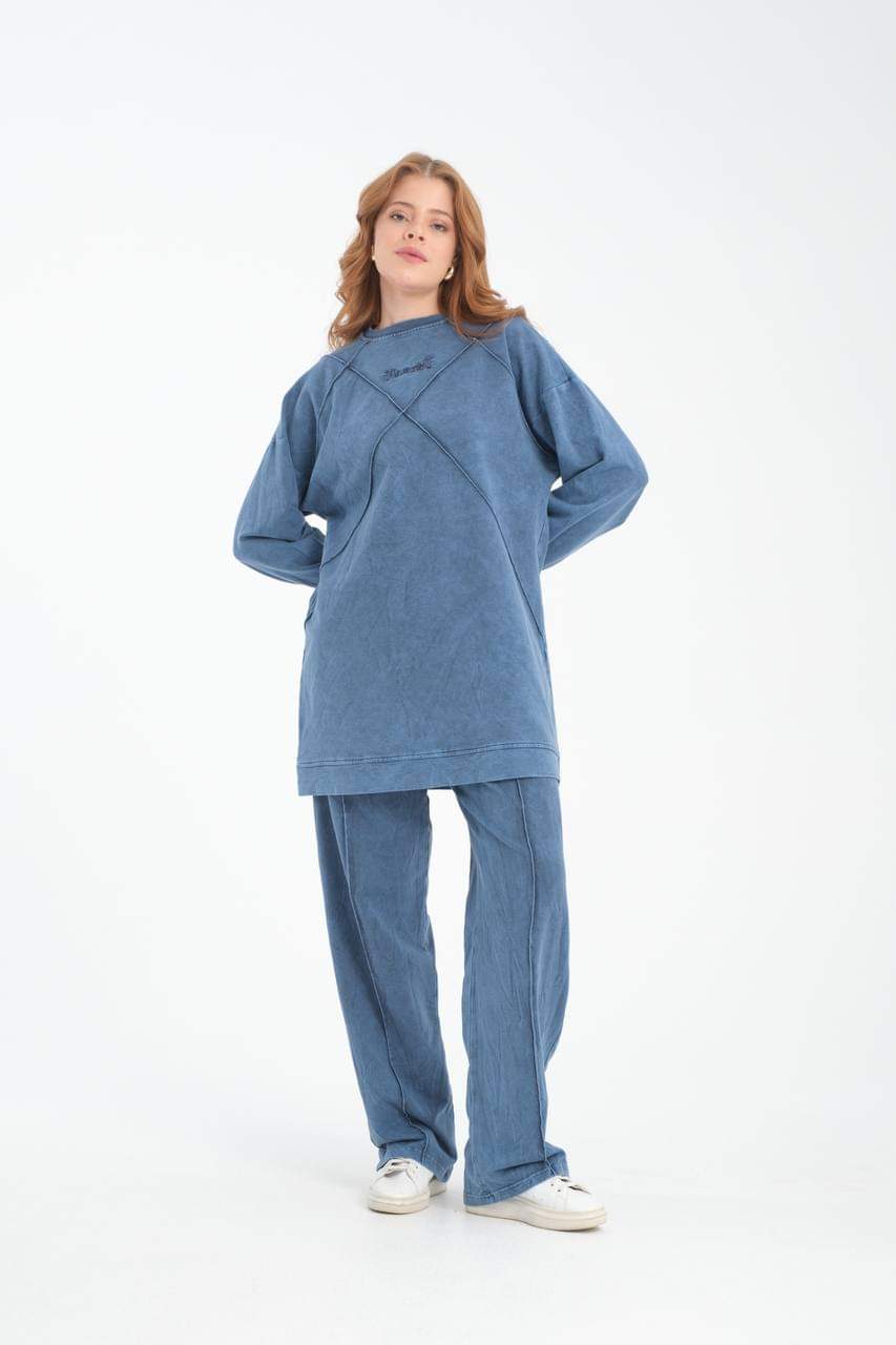 سوت خروج قطعتين - ازرق بترولي