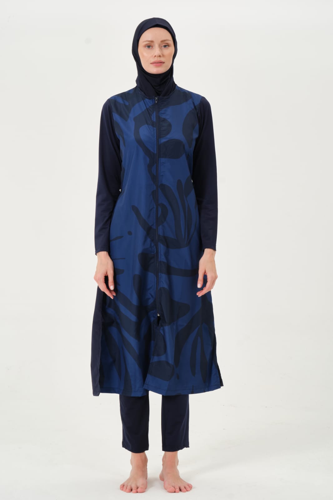 💥جديد💥بوركيني كحلي طويل