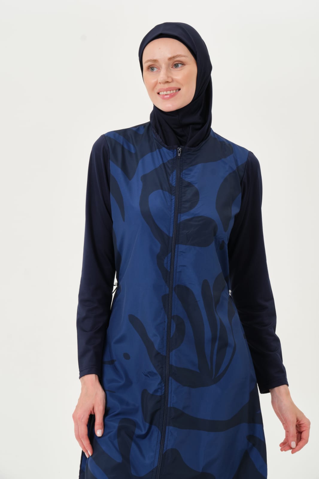 💥جديد💥بوركيني كحلي طويل