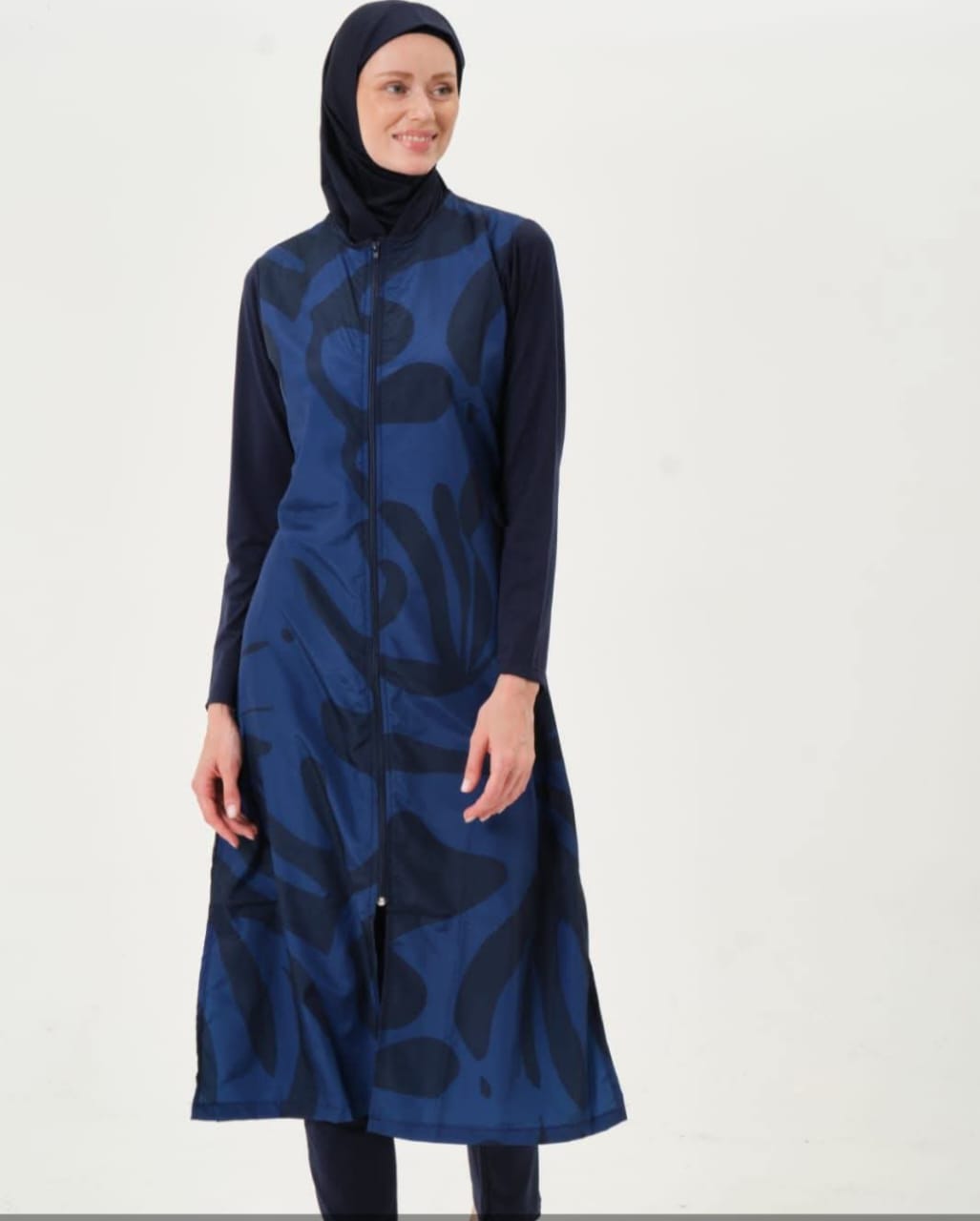 💥جديد💥بوركيني كحلي طويل