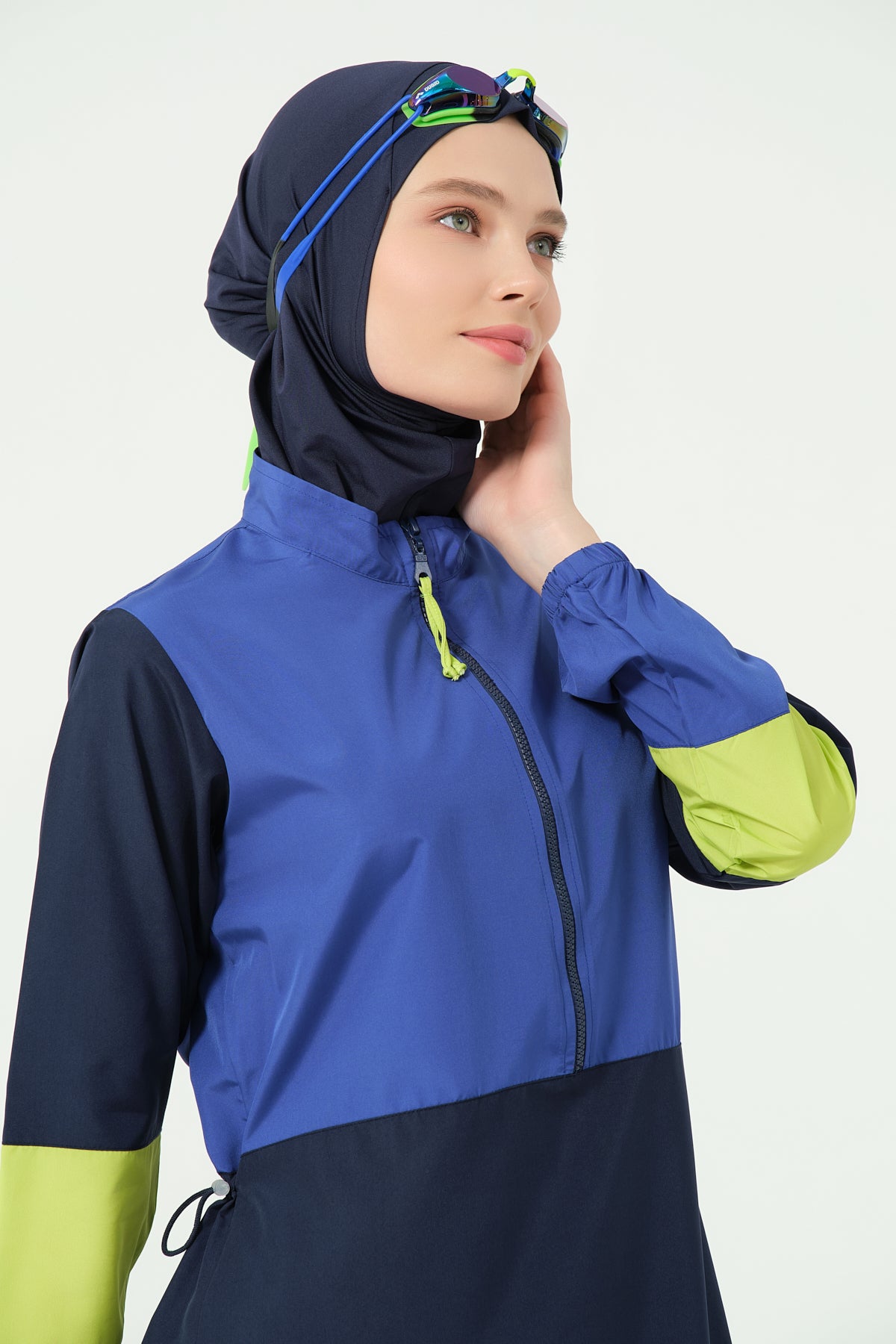 جديد💥بوركيني تركي ازرق في ليموني