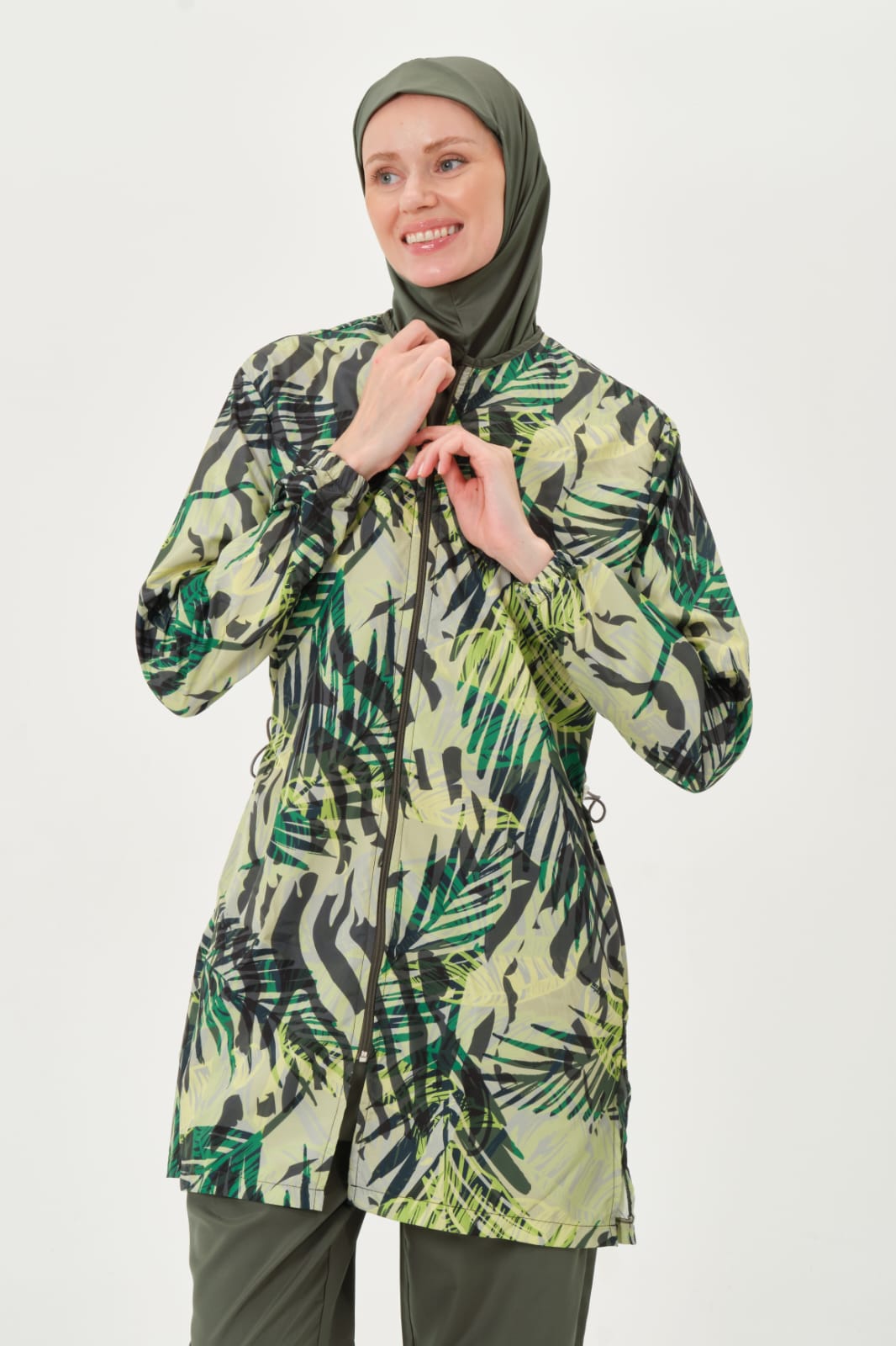 💥جديد💥بوركيني أخضر*زيتي