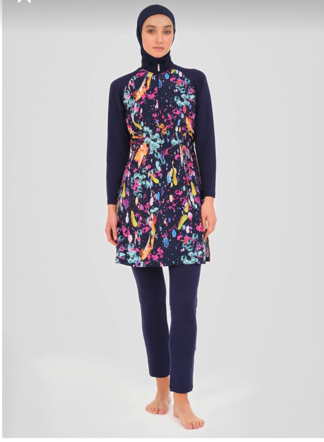 جديد 💥بوركيني تركي كحلي ملون