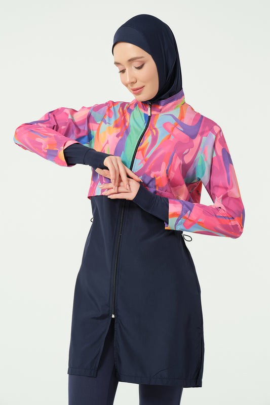 💥جديد💥بوركيني بينك*اسود _ مقاس محير