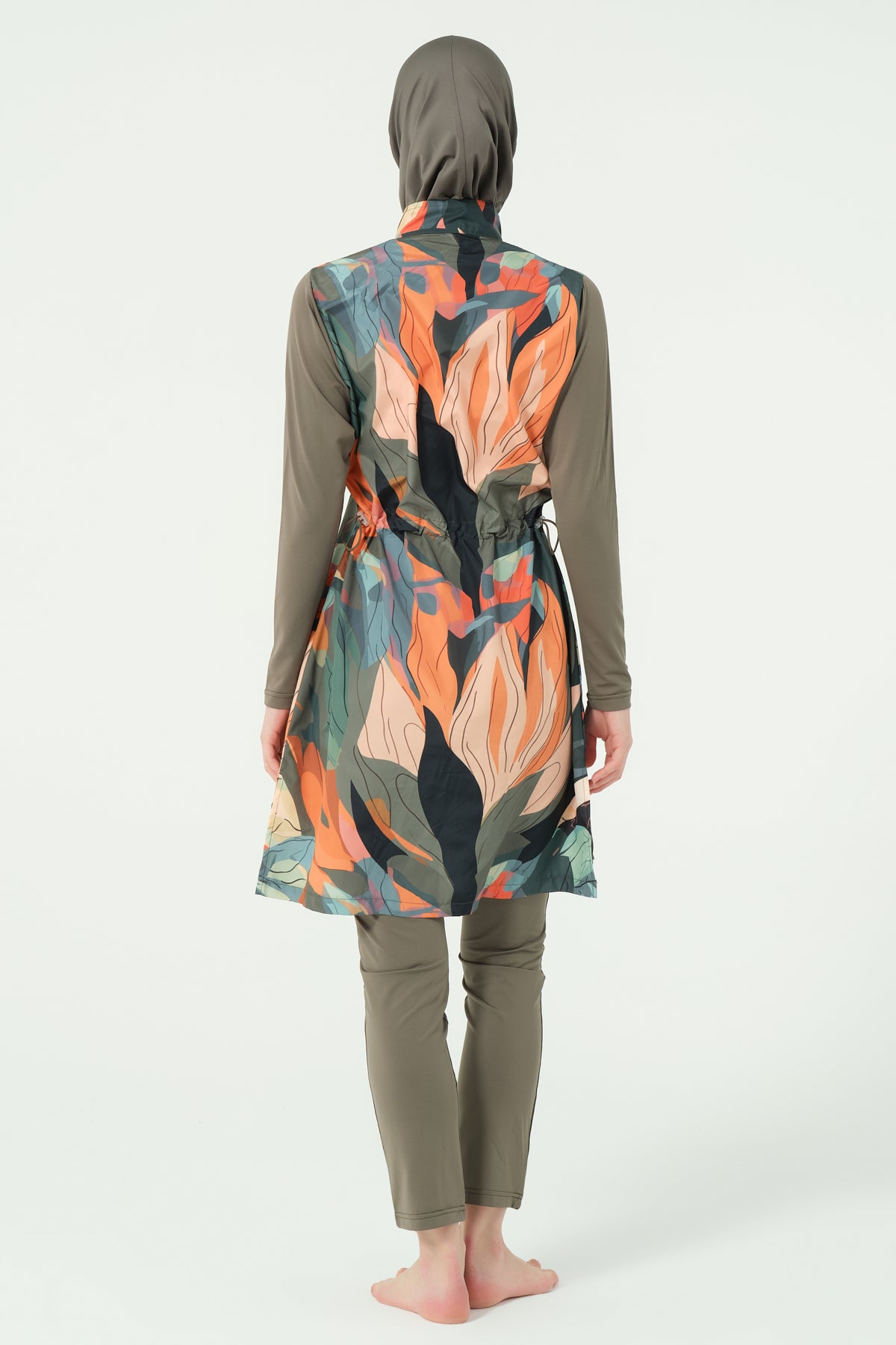 جديد 💥بوركيني تركي زيتوني ملون