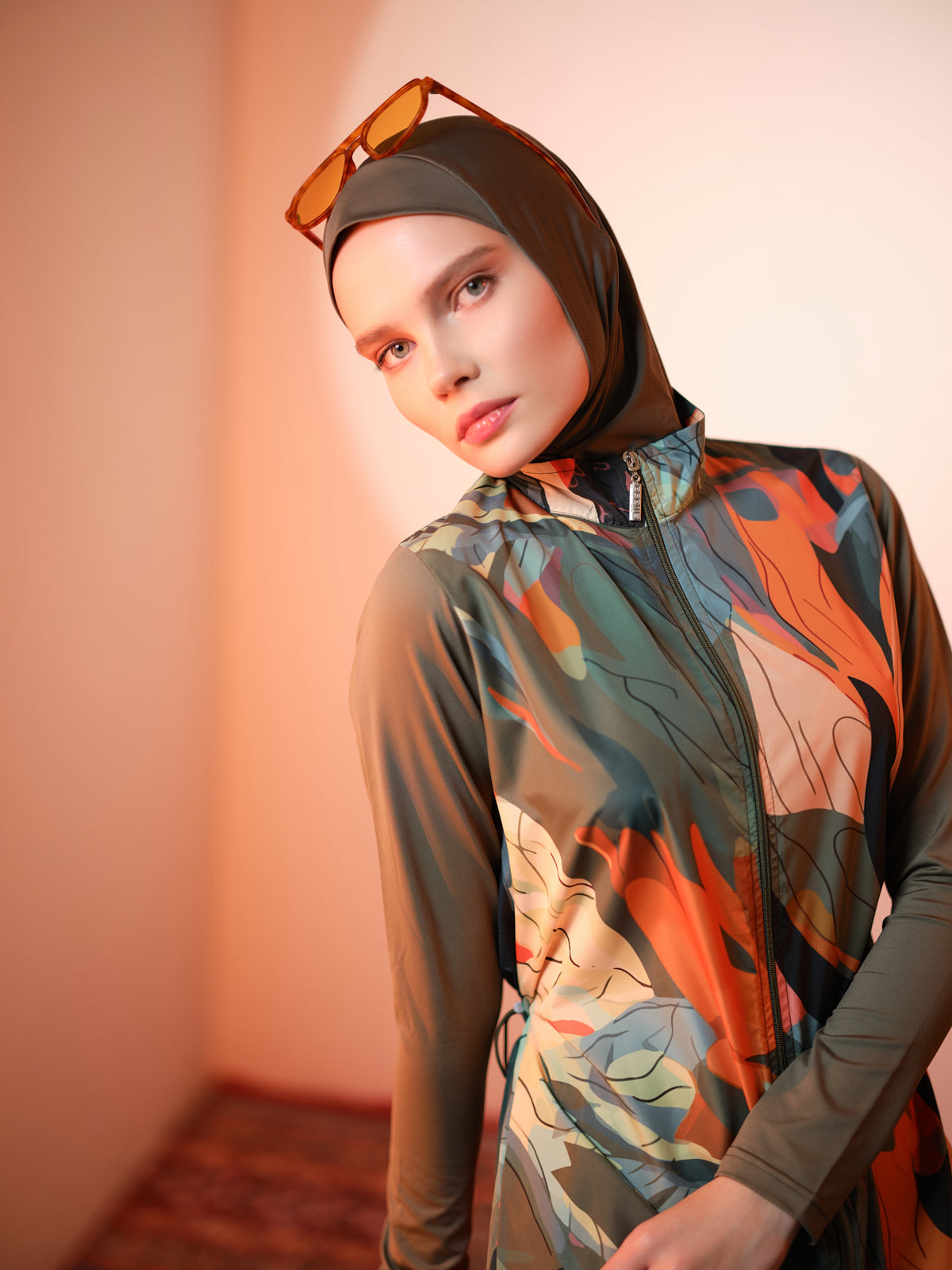 جديد 💥بوركيني تركي زيتوني ملون