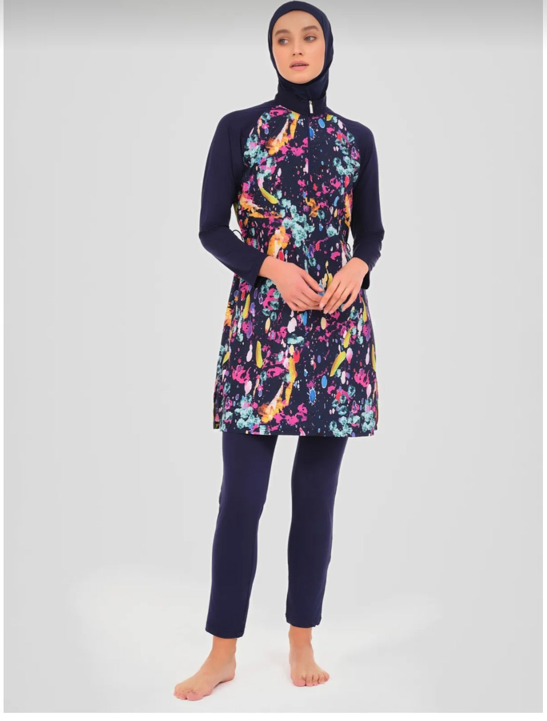 جديد 💥بوركيني تركي كحلي ملون