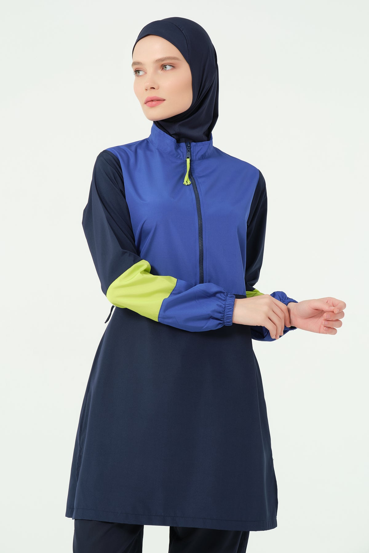 جديد💥بوركيني تركي ازرق في ليموني