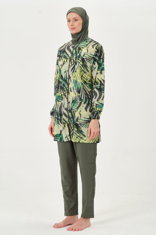 💥جديد💥بوركيني أخضر*زيتي